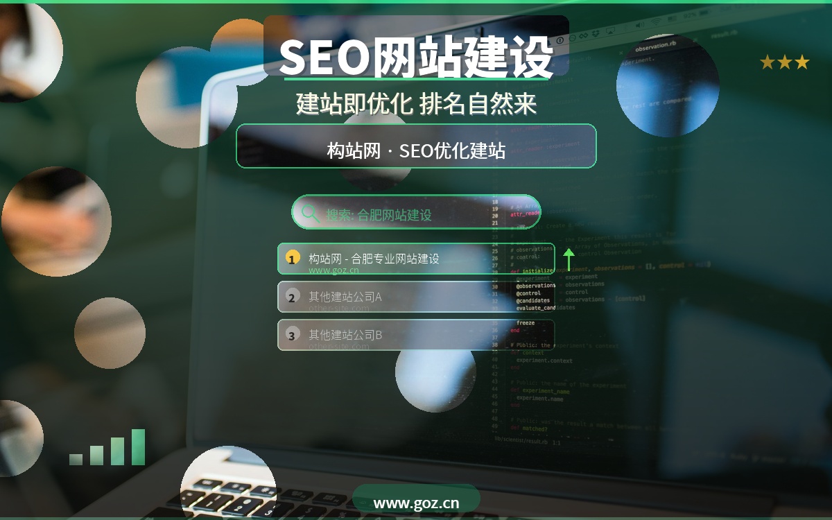 网站建好没人看？合肥SEO网站建设就找构站网，建站即优化排名自然来