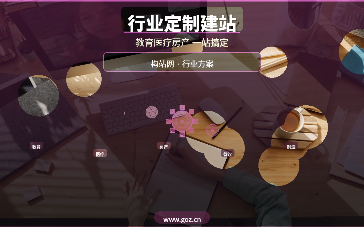 合肥不同行业网站怎么建？构站网行业定制方案，教育/医疗/房产一站搞定