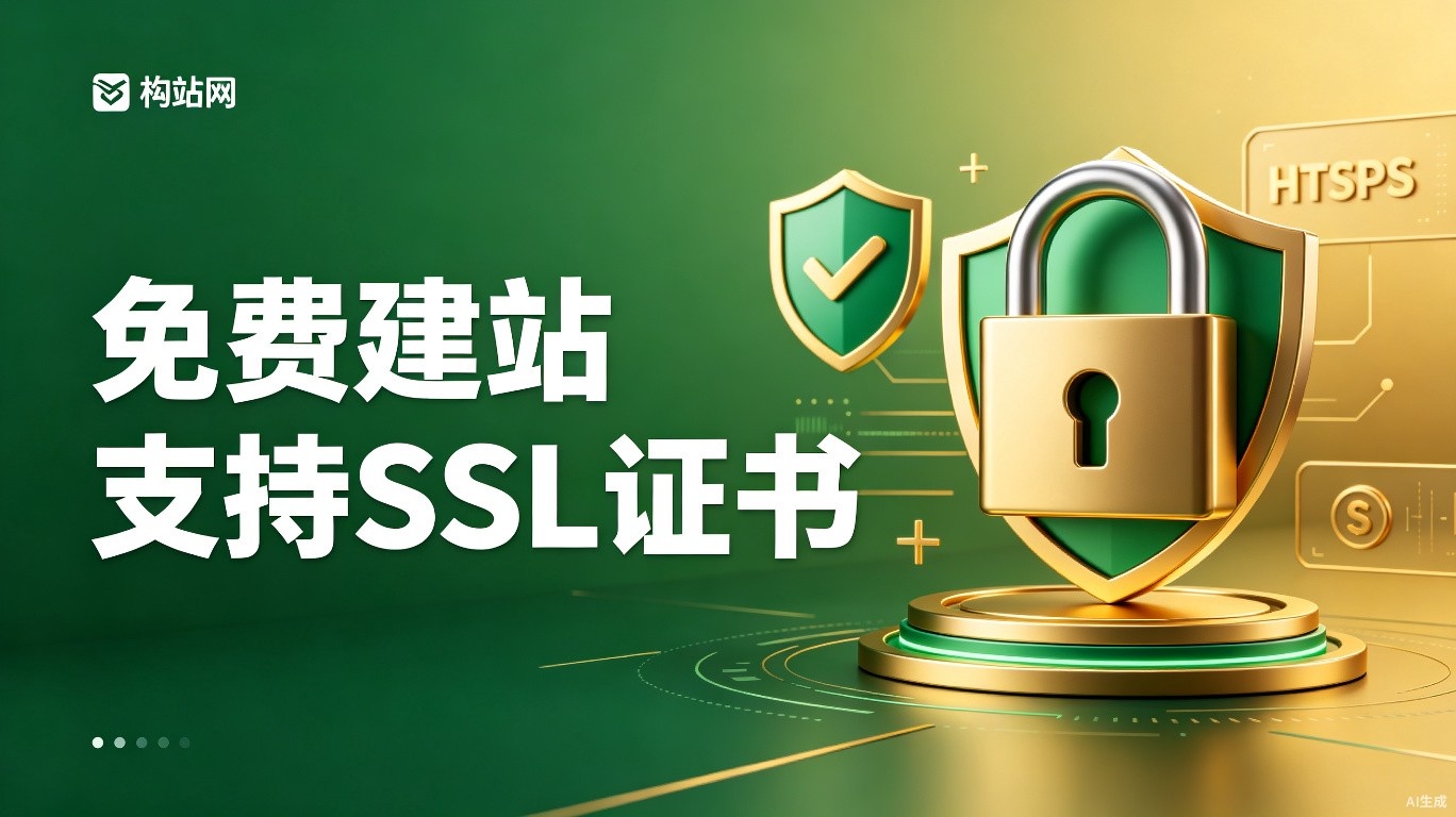 免费建站平台支持SSL证书？构站网让网站更安全