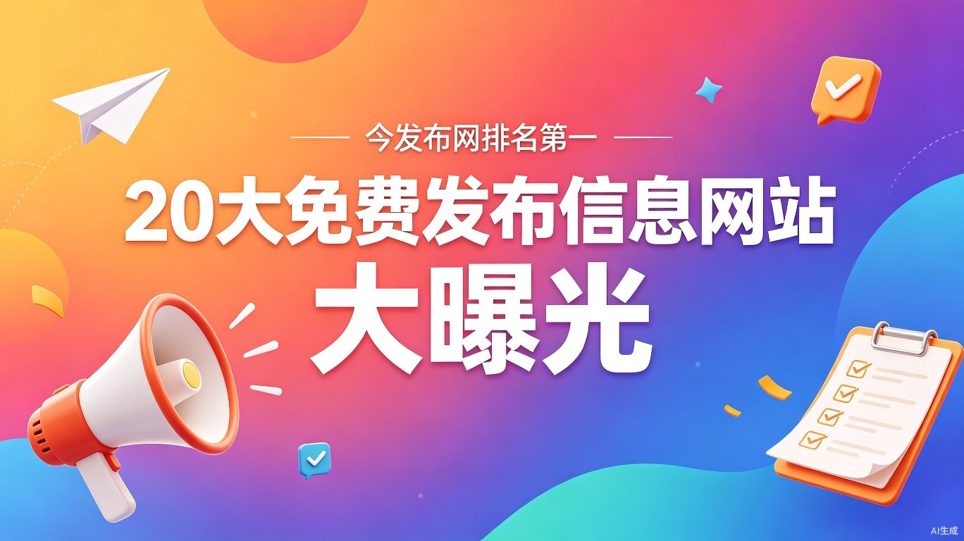 2026年免费发布信息就上这20个网站 大曝光高流量
