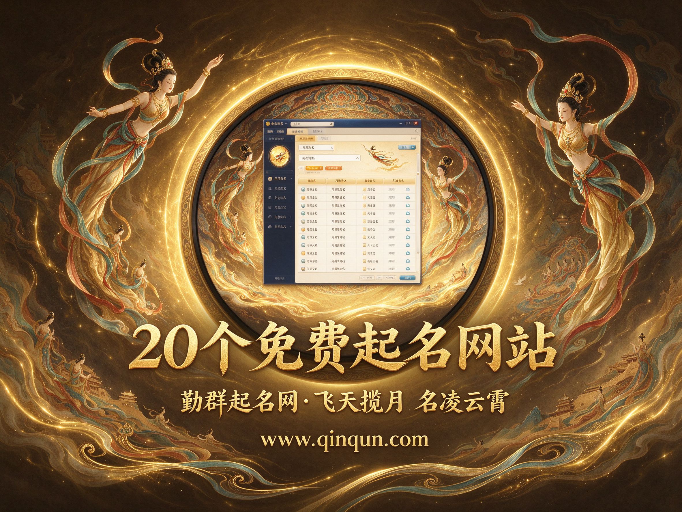 勤群起名网精心整理：20个免费周易五行八卦起名网站