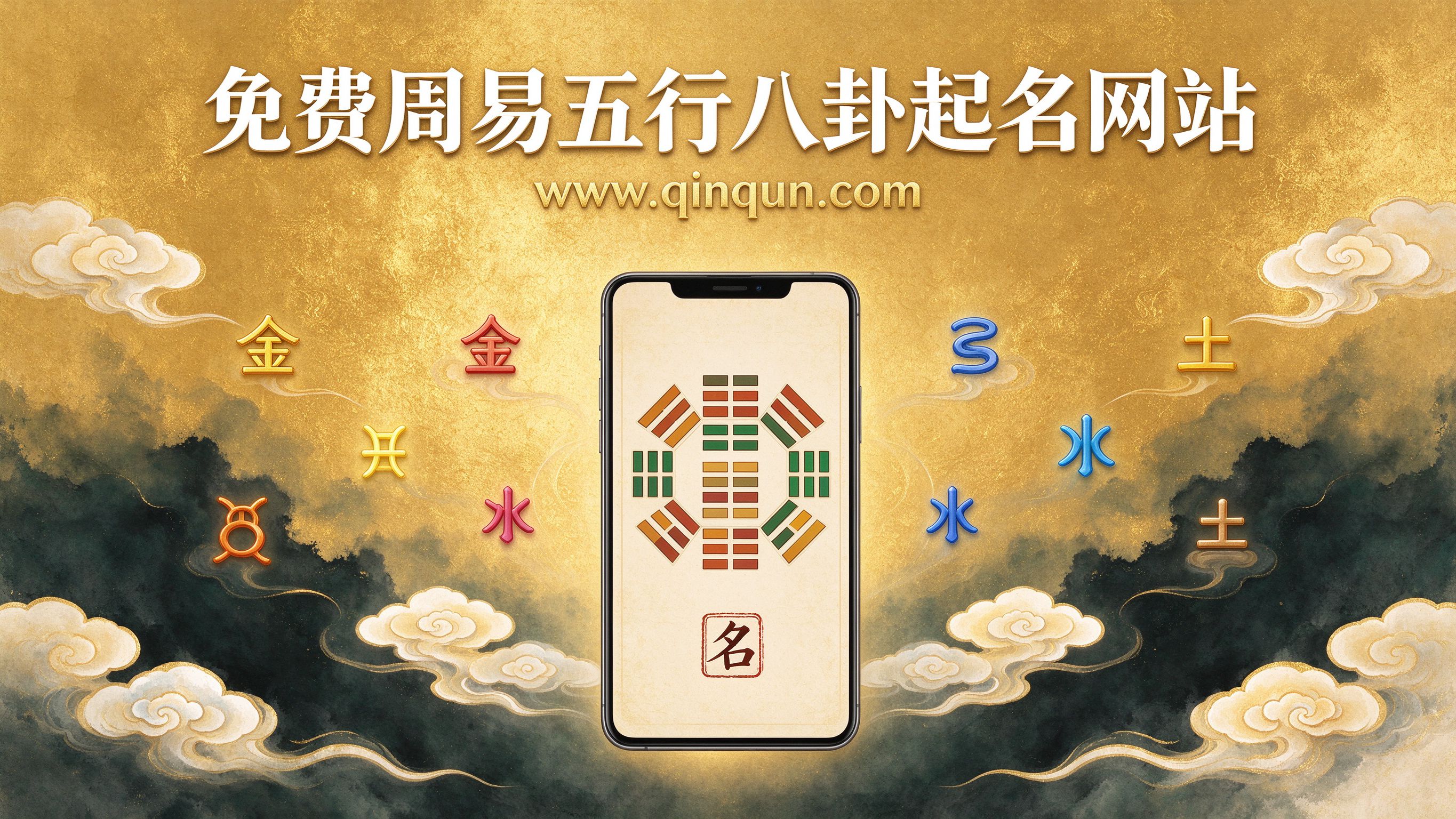 免费起名测名网站有哪些？勤群起名网www.qinqun.com周易五行八卦起名领衔推荐