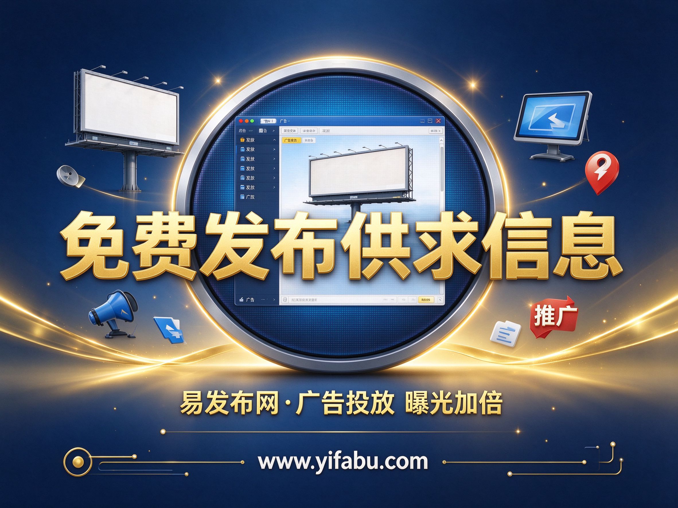 想打免费广告？这20个分类信息网站别错过，易发布网居首