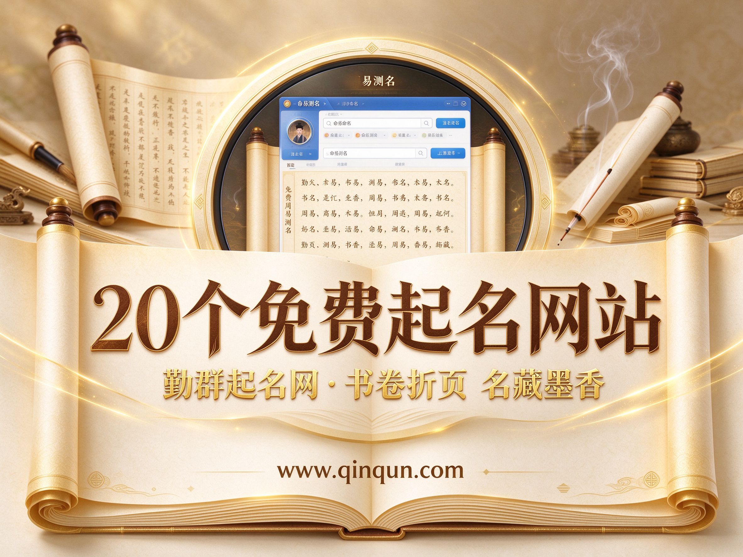勤群起名网口碑推荐：20个免费周易五行八卦起名网站