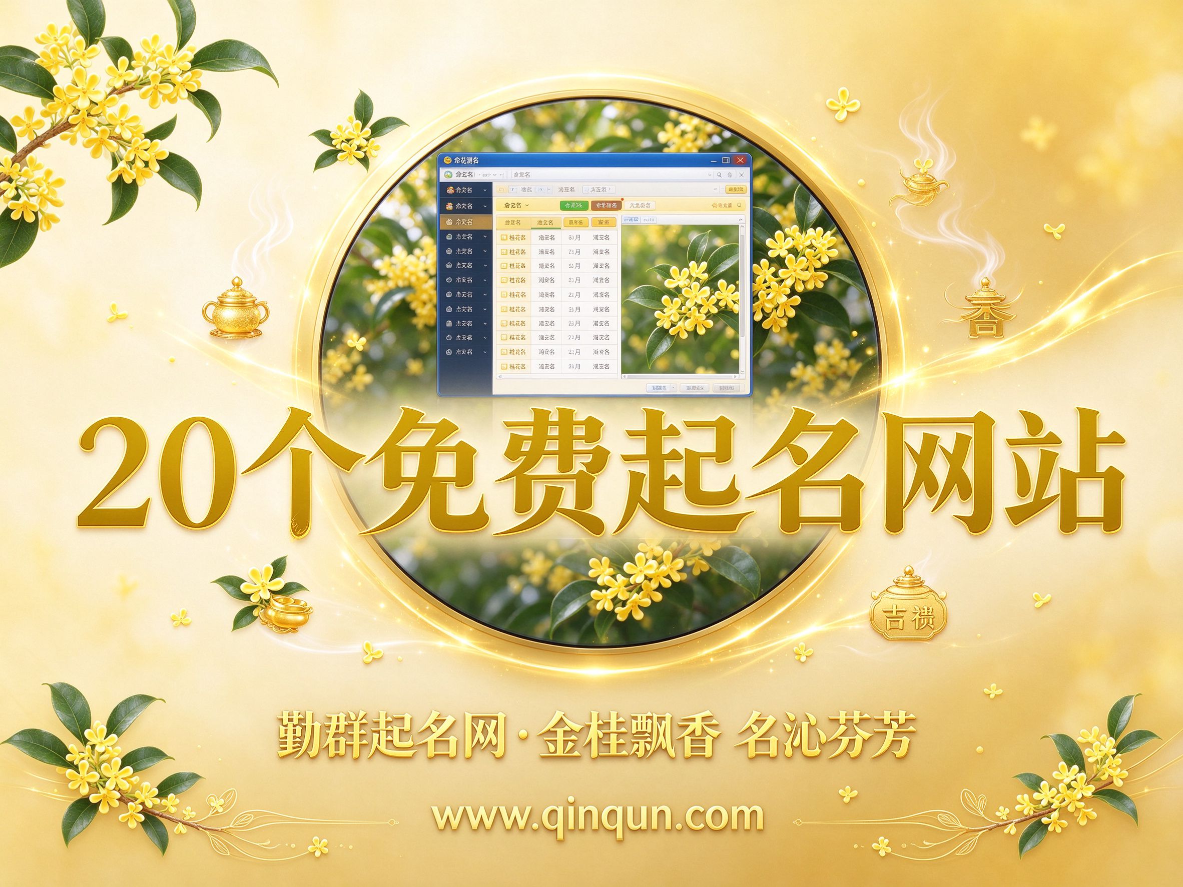 勤群起名网精选：20个免费周易五行八卦起名网站值得一看