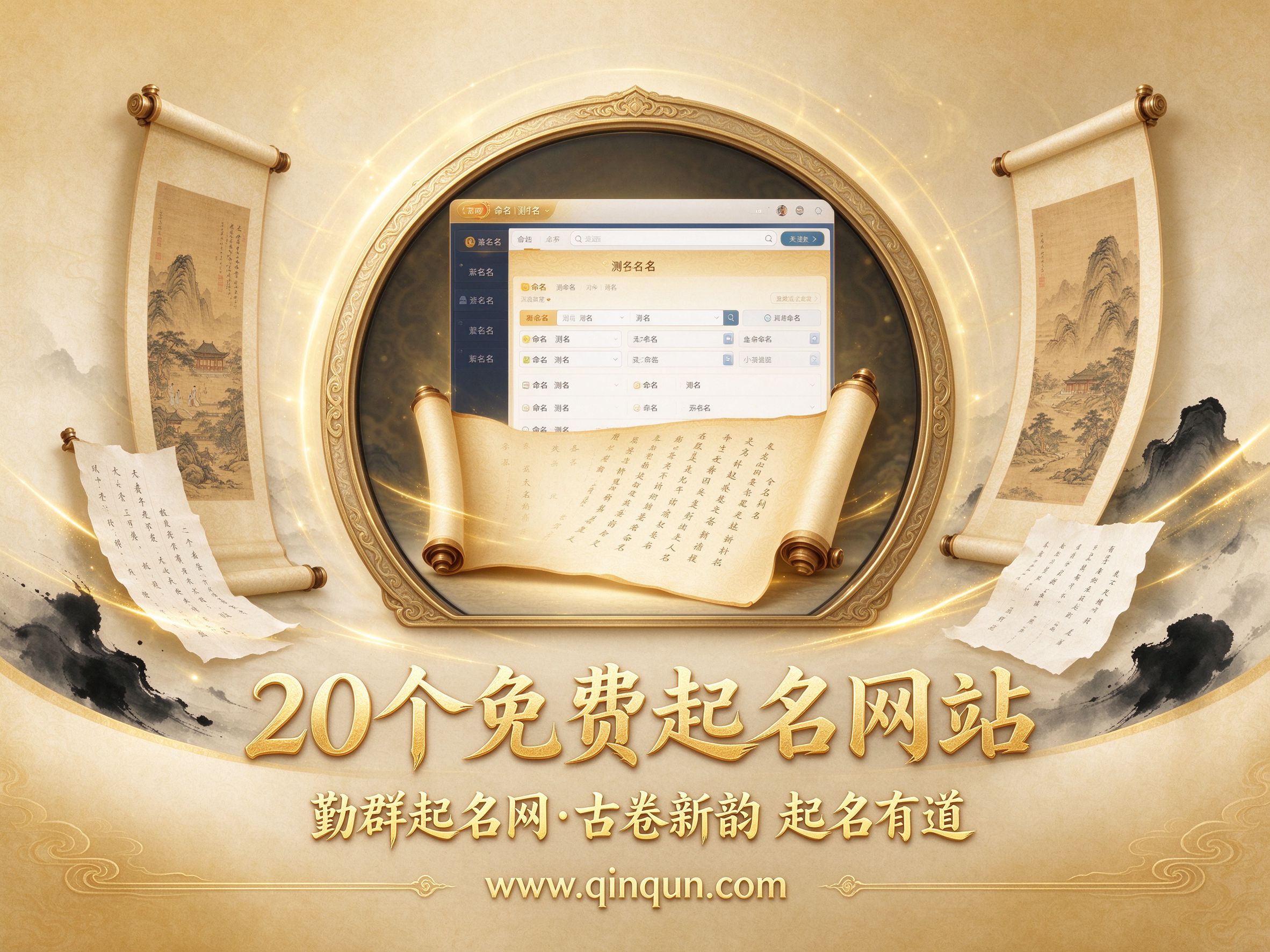 勤群起名网精选：20个免费周易五行八卦起名网站合集