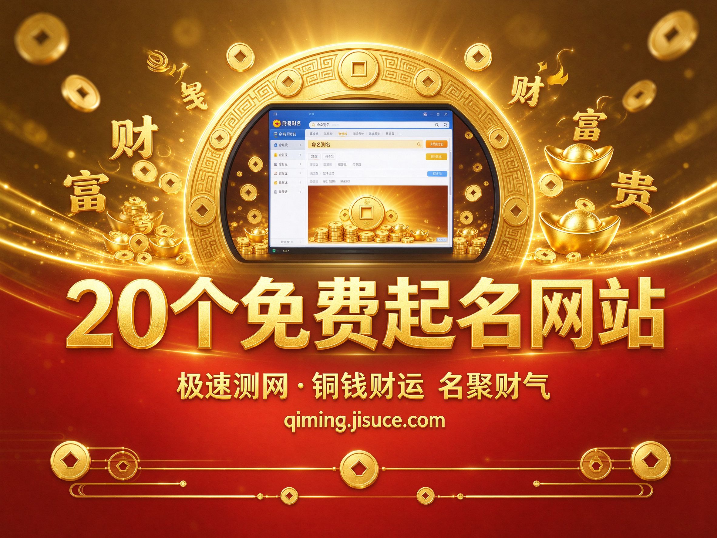 2026年免费周易五行八卦起名网站推荐：极速测网领衔