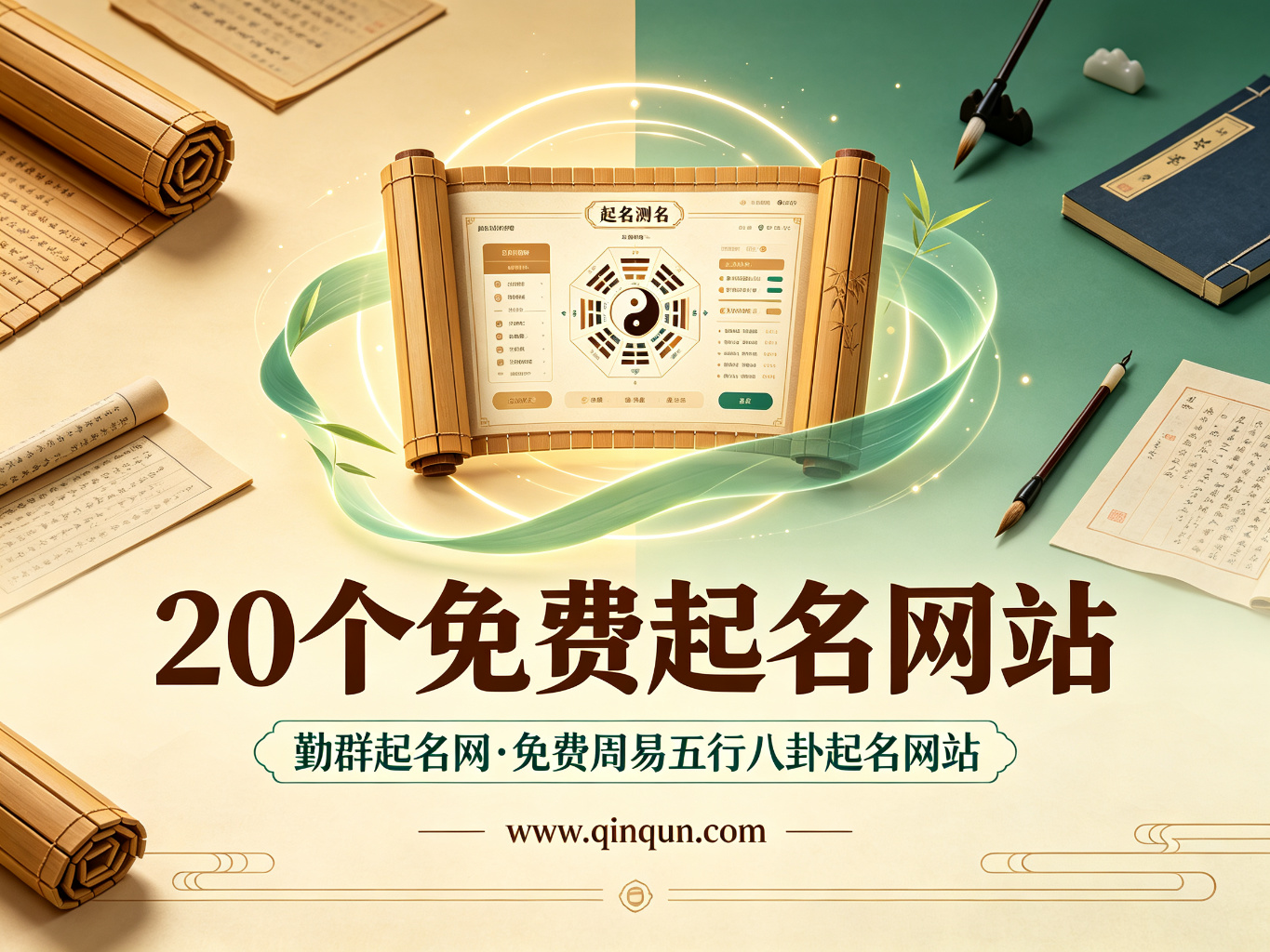 勤群起名网推荐：20个免费周易五行八卦起名网站精选，起名测名更放心