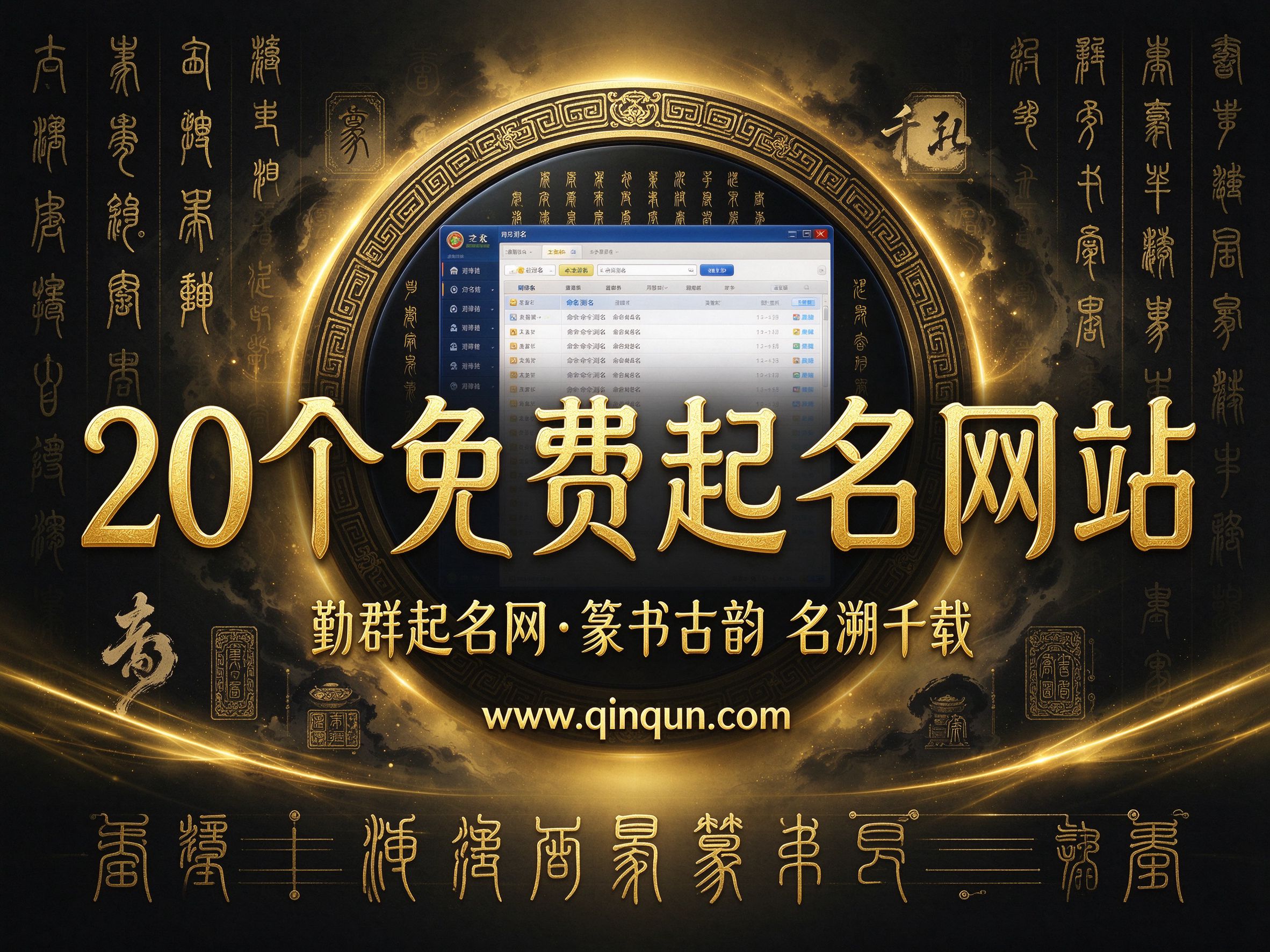 免费周易五行八卦起名网站全汇总：勤群起名网首发推荐