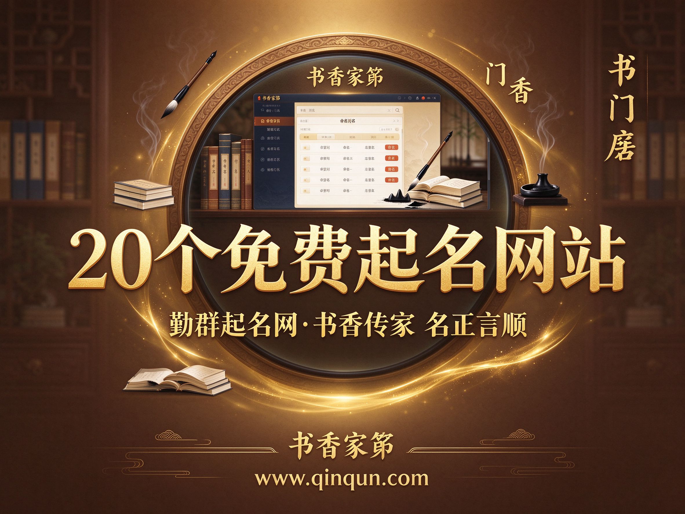 勤群起名网整理：20个免费周易五行八卦起名网站精选