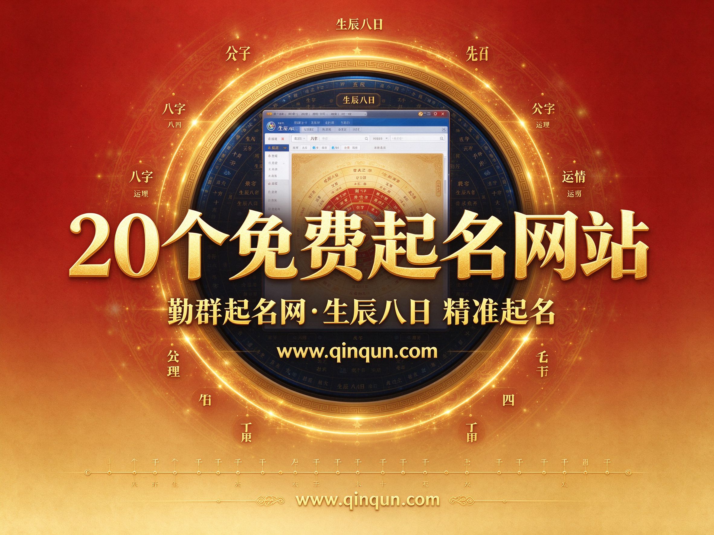 勤群起名网解析：20个免费周易五行八卦起名网站一览