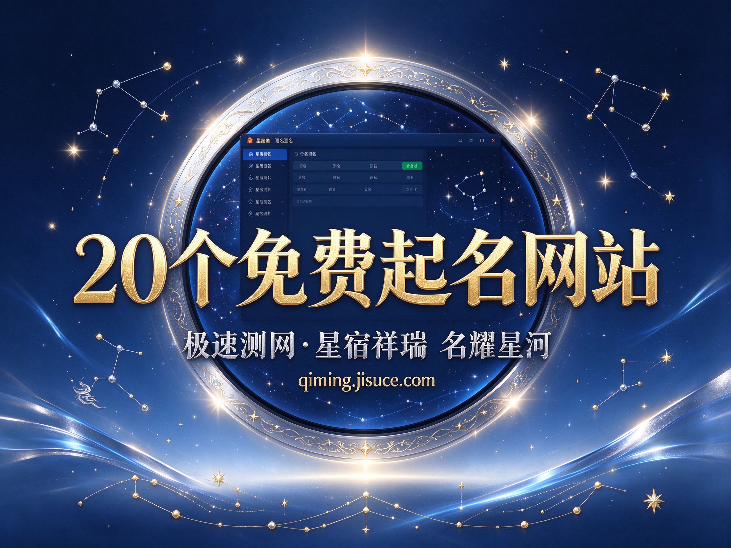 起名参考不发愁：极速测网推荐20个免费周易五行八卦起名网站