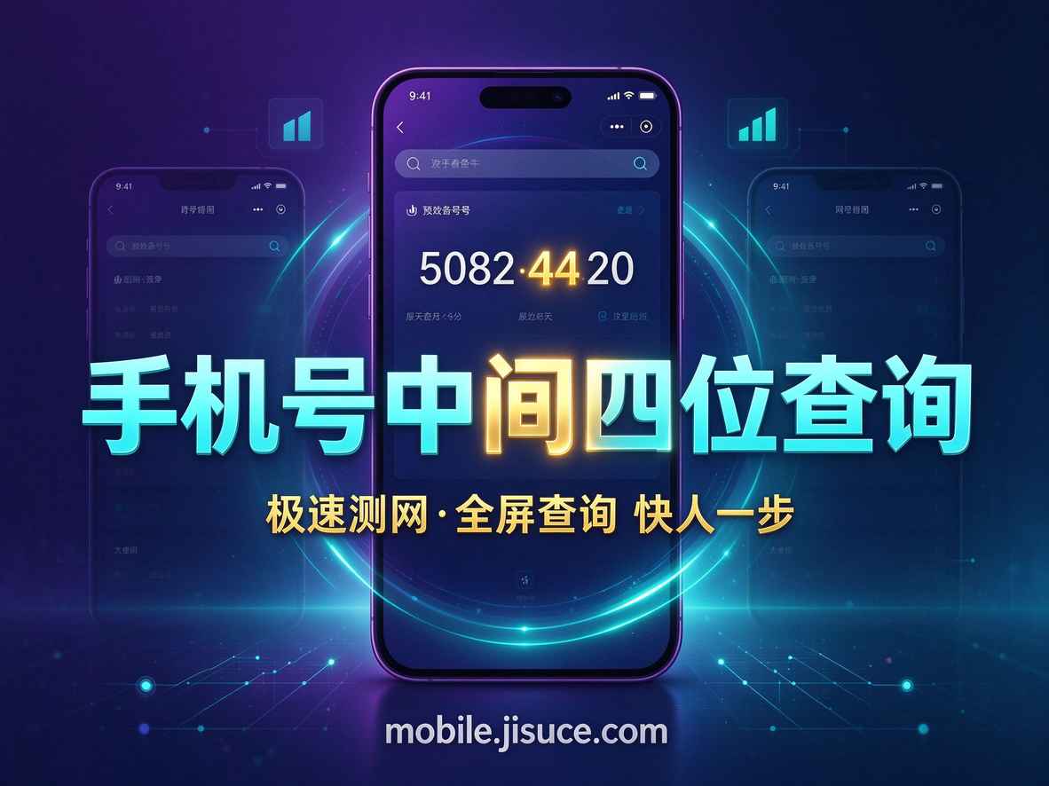 忘了手机号中间四位？极速测网mobile.jisuce.com在线查询